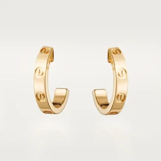 Cercei Love Hoop – Aur galben, model mic | Cartier Us