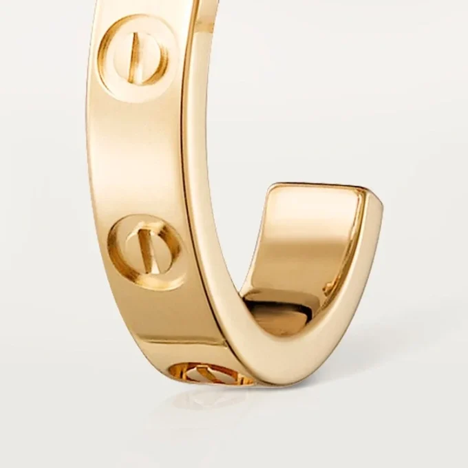 Cercei Love Hoop – Aur galben, model mic | Cartier Us