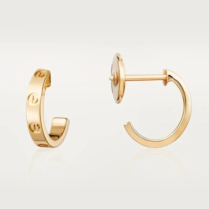 Cercei Love Hoop – Aur galben, model mic | Cartier Us