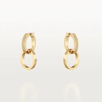 Cercei Love, multiwear, semi-pavés