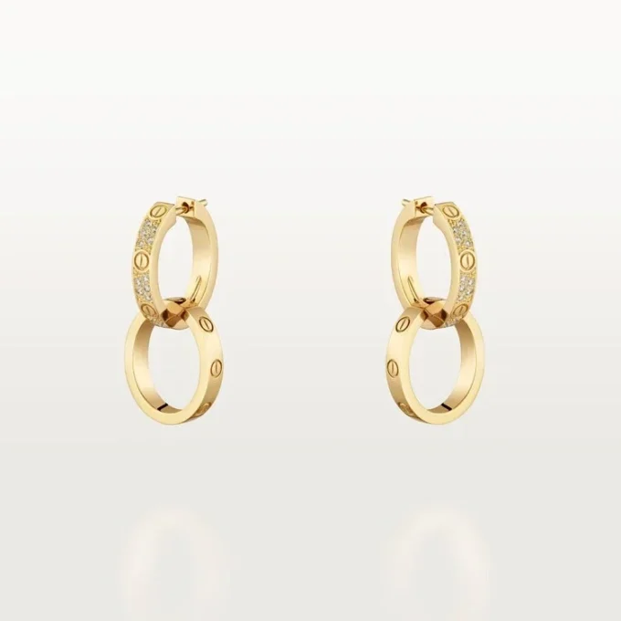 Cercei Love, multiwear, semi-pavés