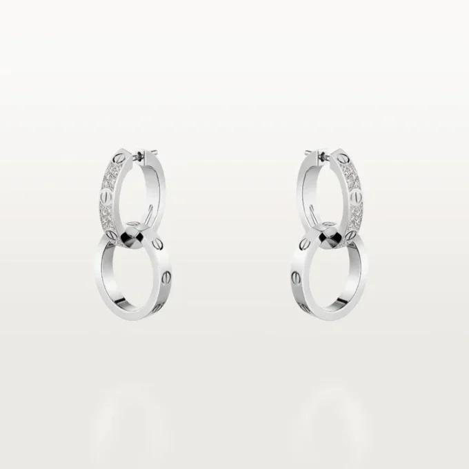 Cercei Love, multiwear, semi-pavés