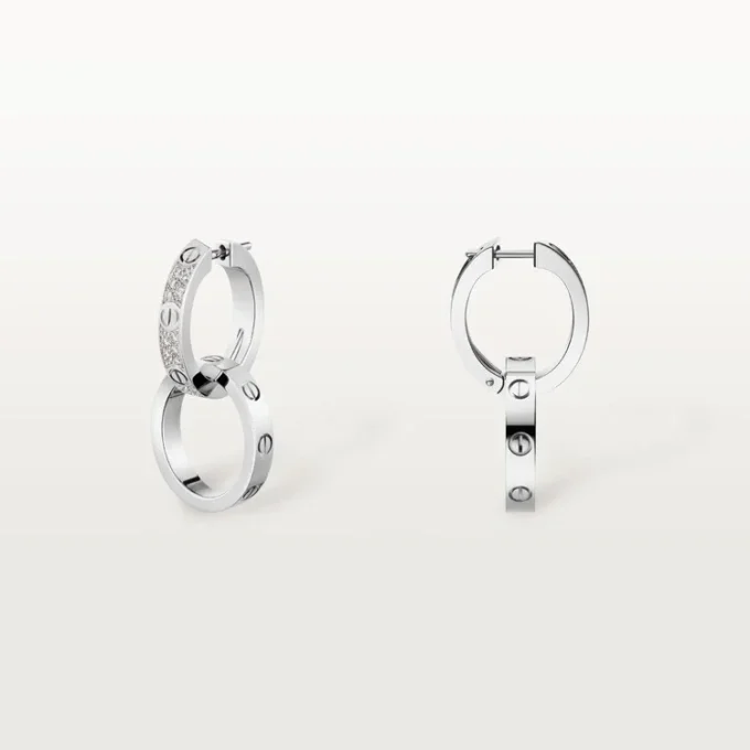 Cercei Love, multiwear, semi-pavés