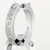 Cercei Love, multiwear, semi-pavés