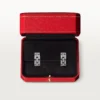 Cercei Maillon Panthere, 3 rânduri pavate cu diamante – Aur alb, Diamante – Cartier