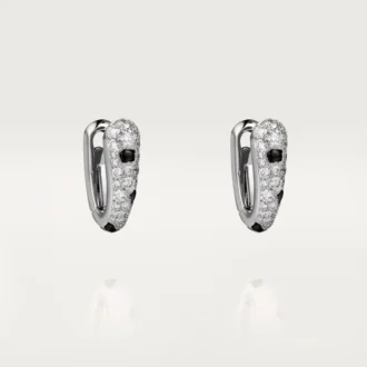 Cercei mici cu diamante Panthere, aur alb | Cartier Us