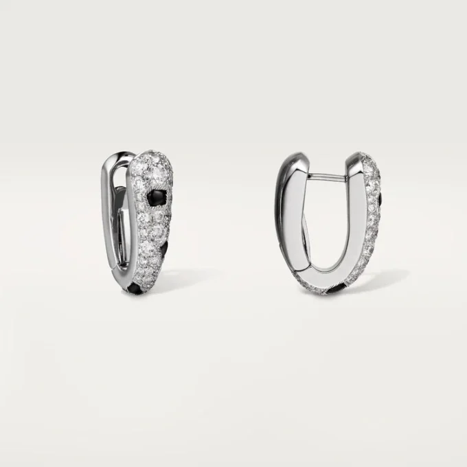 Cercei mici cu diamante Panthere, aur alb | Cartier Us