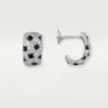 Cercei Panthere De Cartier – Aur alb, onix, diamante – Cartier