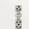 Cercei Panthere De Cartier – Aur alb, smaralde, onix, diamante – Cartier