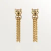 Cercei Panthere De Cartier – Aur galben, diamante, granate tsavorite, onix – Cartier