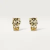 Cercei Panthere De Cartier – Aur galben, lac, diamante, granate tsavorite, onix – Cartier