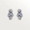Cercei Panthere De Cartier, safire, pavate