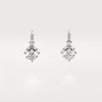 Cercei Reflection De Cartier – Aur alb, Diamante – Cartier