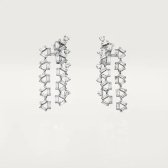 Cercei Reflection De Cartier – Aur alb, Diamante – Cartier