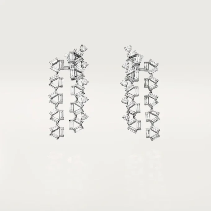 Cercei Reflection De Cartier – Aur alb, Diamante – Cartier