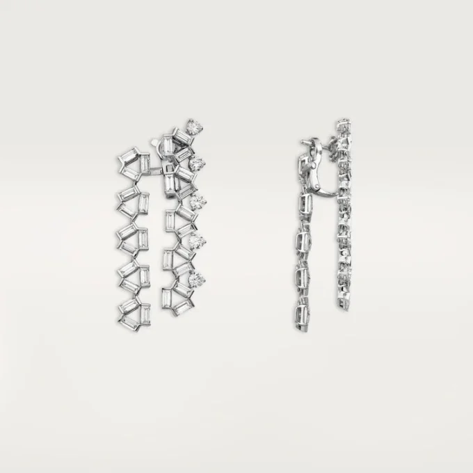 Cercei Reflection De Cartier – Aur alb, Diamante – Cartier