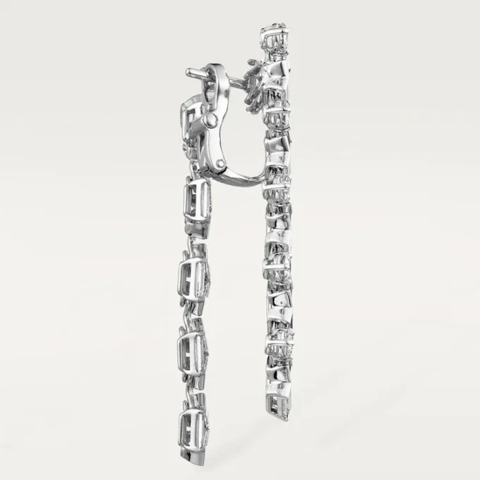 Cercei Reflection De Cartier – Aur alb, Diamante – Cartier