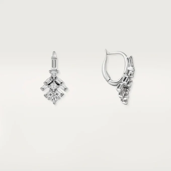Cercei Reflection De Cartier – Aur alb, Diamante – Cartier