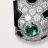 Cercei [Sur]Naturel – Aur alb, smaralde, onix, diamante – Cartier