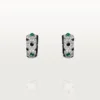 Cercei [Sur]Naturel – Aur alb, smaralde, onix, diamante – Cartier