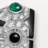 Cercei [Sur]Naturel – Aur alb, smaralde, onix, diamante – Cartier
