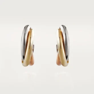 Cercei Trinity – Aur alb, Aur galben, Aur roz – Cartier