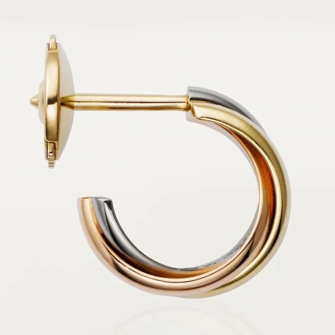 Cercei Trinity – Aur alb, Aur galben, Aur roz – Cartier
