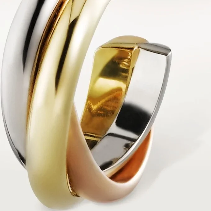 Cercei Trinity – Aur alb, Aur galben, Aur roz – Cartier