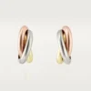 Cercei Trinity Hoop din aur tricolor | Cartier Us