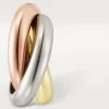 Cercei Trinity Hoop din aur tricolor | Cartier Us