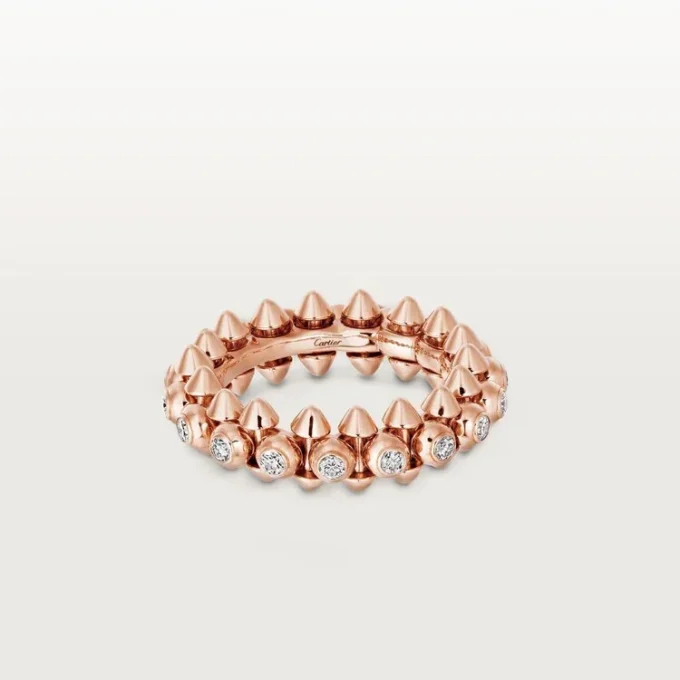 Clash De Cartier – Inel cu pavaj de diamante din aur roz | Cartier Us