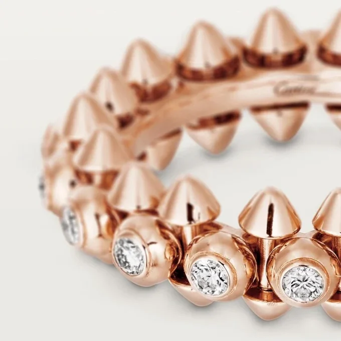 Clash De Cartier – Inel cu pavaj de diamante din aur roz | Cartier Us