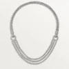 Colier Agrafe, diamante tăiate în stil briliant, pavate Colier Agrafe, diamante tăiate în stil briliant, pavate