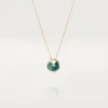 Colier Amulette De Cartier, model mic – Aur roz, malachit, diamant – Cartier Colier Amulette De Cartier, model mic – Aur roz, malachit, diamant – Cartier