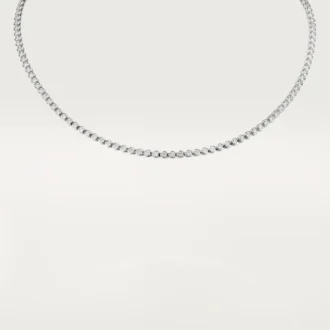 Colier C De Cartier – Aur alb, Diamante – Cartier