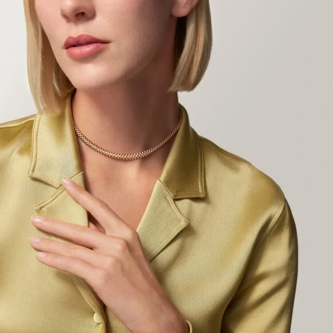Colier Clash De Cartier, flexibil, model mic, pavat