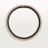 Colier Clash De Cartier, flexibil, onix, model extra-mare, diamante