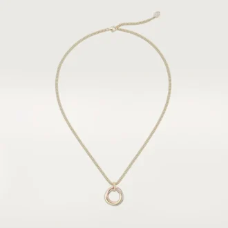 Colier cu lanț Trinity cu diamante din aur tricolor | Cartier Us