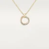 Colier cu lanț Trinity cu diamante din aur tricolor | Cartier Us
