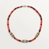 Colier de înaltă bijuterie – Aur roz, Coral, Onyx, Lac negru, Diamante – Cartier