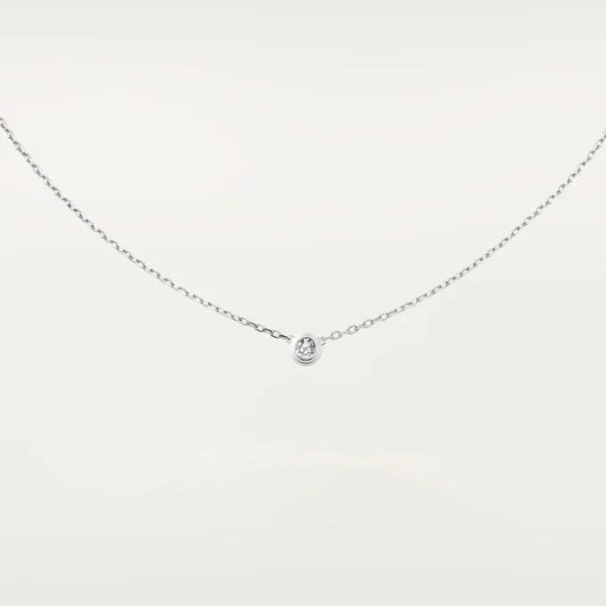 Colier Diamants Legers, Lm – Aur alb, Diamant – Cartier