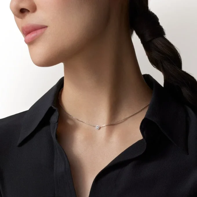 Colier Diamants Legers, Lm – Aur alb, Diamant – Cartier