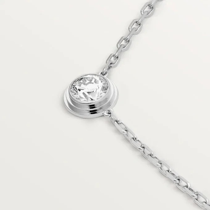 Colier Diamants Legers, Lm – Aur alb, Diamant – Cartier