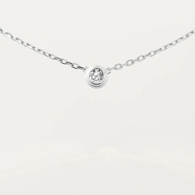 Colier Diamants Legers, Lm – Aur alb, Diamant – Cartier
