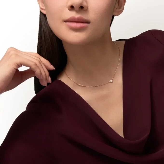 Colier Diamants Legers, Lm – Aur roz, Diamant – Cartier