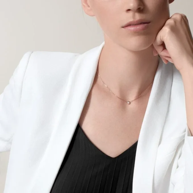 Colier Diamants Legers, Lm – Aur roz, Diamant – Cartier