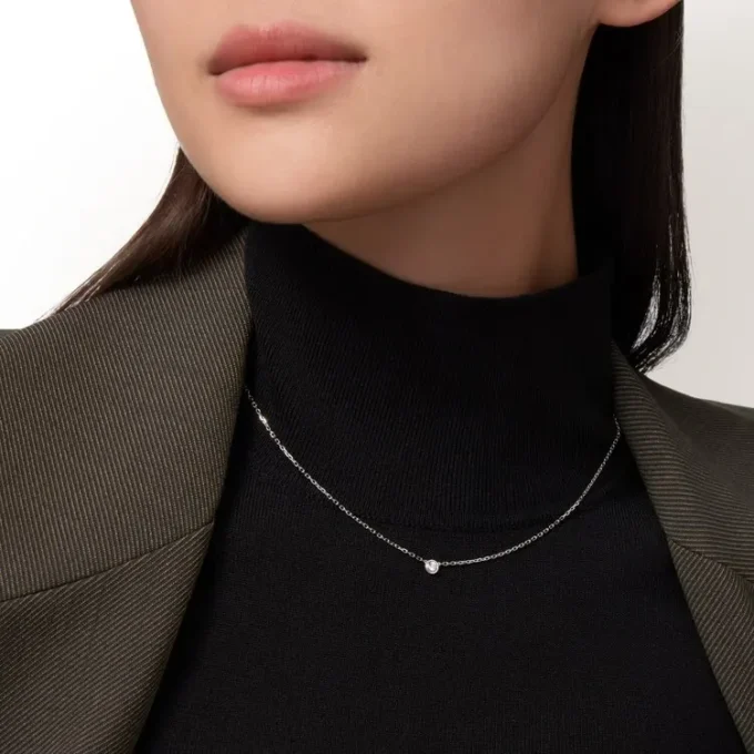 Colier Diamants Legers, Sm – Aur alb, Diamant – Cartier