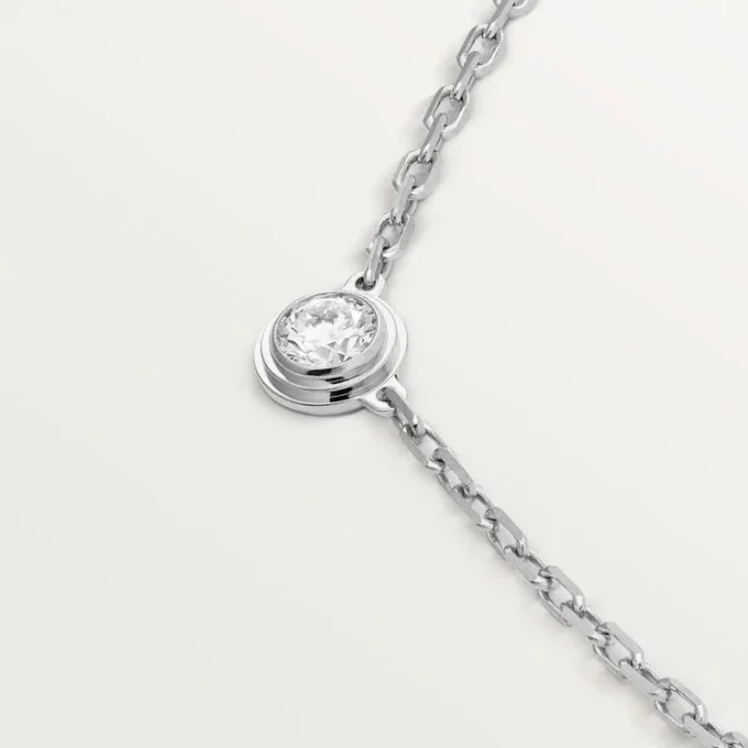 Colier Diamants Legers, Sm – Aur alb, Diamant – Cartier