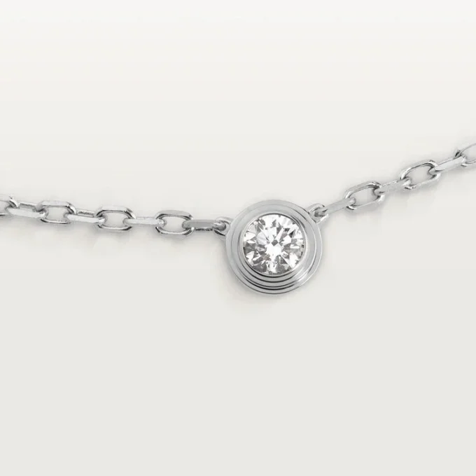 Colier Diamants Legers, Sm – Aur alb, Diamant – Cartier