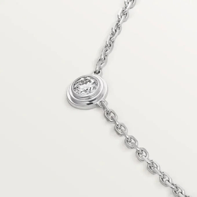 Colier Diamants Legers XS – Aur alb, Diamant – Cartier